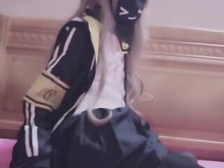 Crossdresser Girls Frontline Cosplay Foot Play Cut reup