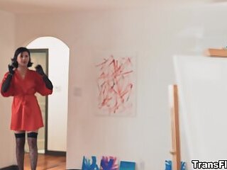 Transgender Daisy licked Siri Dahl's wet pussy