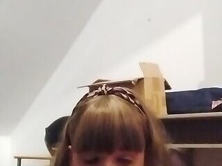 BBW CD Nina sucks BBC Dildo *First Video*