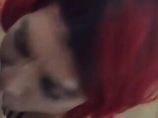 tranny oscarina grandeas takes a facial