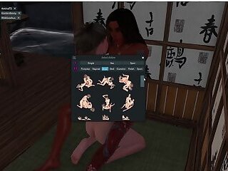 Ami and MilenaTS fucking in Japan tea house