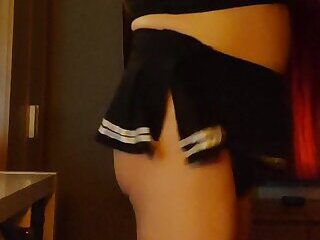 RACHEL IN CUTE MINISKIRT AND KNICKERS X