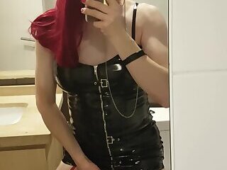 horny Nicole Jade in black dress 2. Do you want to see my cock?