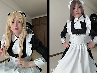 [no porn] Japanese Maid Cosplay vlog
