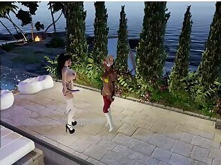 Briany fucking her slave maid trangirl