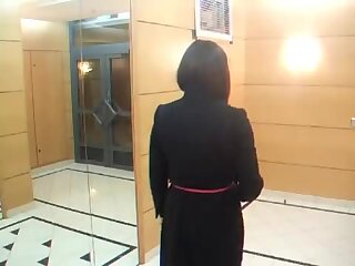 Sexy French CD checking her style before going out