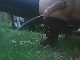 Public Pissing, almost caught