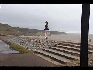 sissy neil goes for a walk