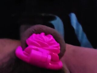Fucked the sissy cum out of my caged clitty