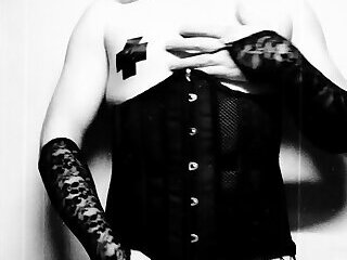 Black and white