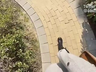 Suki tRans in compilation of public cumming