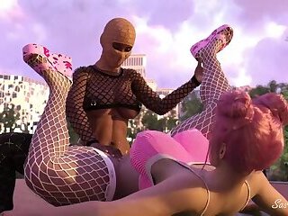 Thot Skip School to Fuck Ebony Futa Girlfriend in Central Park.mp4