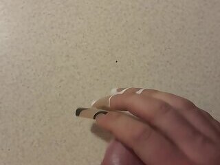 Long nails Cum #3