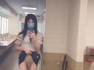 Ladybooy Masturbating in the Ladies Room