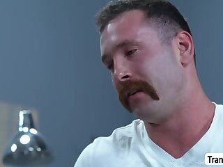 Big ass Trans doctor anal fucked by her patient
