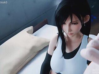 FUTIFA - Tifa Lockhart Futanari Masturbation