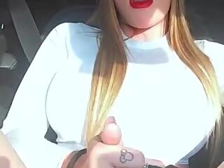 TS Jerking off & Cum in Public #3