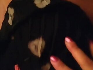 Showing suprise nylon sissy milf tranny