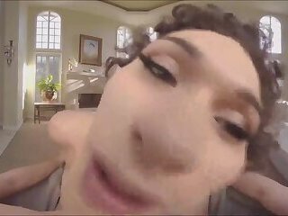 Hot Slim TGirl Riding her Man's Cock