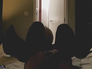 Trying out a female condom and stuffing a dildo up me, I like the idea of random fucks...