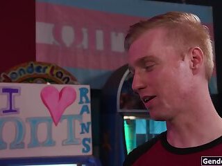 Tgirl Brittney Kade just wants a blowjob