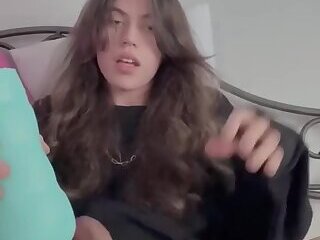 femboy playing with toy