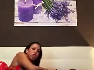 Black bbw dominates guy