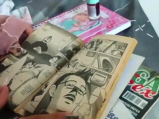 Leeshed pink haired tranny sucking cock before anal POV