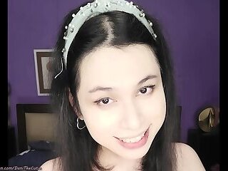 Cute tgirl DaniTheCutie lactates from her small breasts just for you