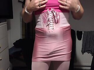 Pink pantyhose