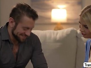 Bored Tgirl swap her husband to her friends guy