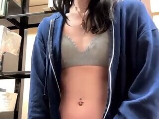 Cum In Public Library