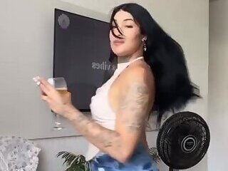 Naughty trans with a hard dick