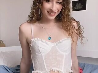 Wearing Lingerie and Exposing Herself