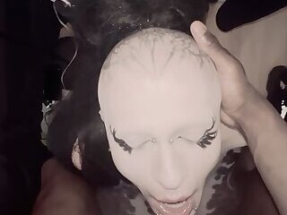Watch bimbo femboy MadameD deepthroat BBC no stop
