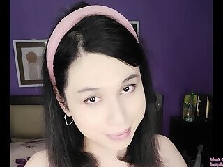 cute tgirl DaniTheCutie sits on you before showing off her juicy ass to you gfe