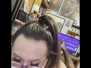 Cum in Mouth (Bianca gives Blowjob)