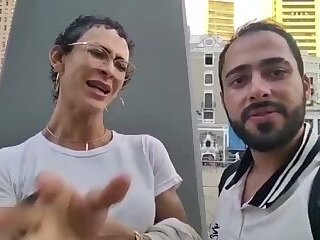 Straight from Rio de Janeiro, the big-dicked trans girl from Bahia came to give me her little ass.