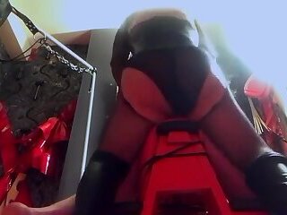 Trans Mistress with Her Play Toy Sub