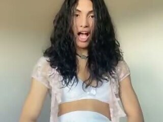 Latin teen skirt cum