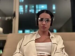 Laura accidental cum on couch