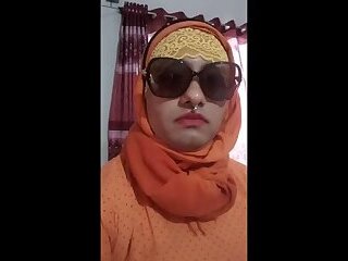 Desi HijaBee Muslimah Orange Slutty Sissy CD in ❤️ with Secret BF A@riyan~02~11~122!!
