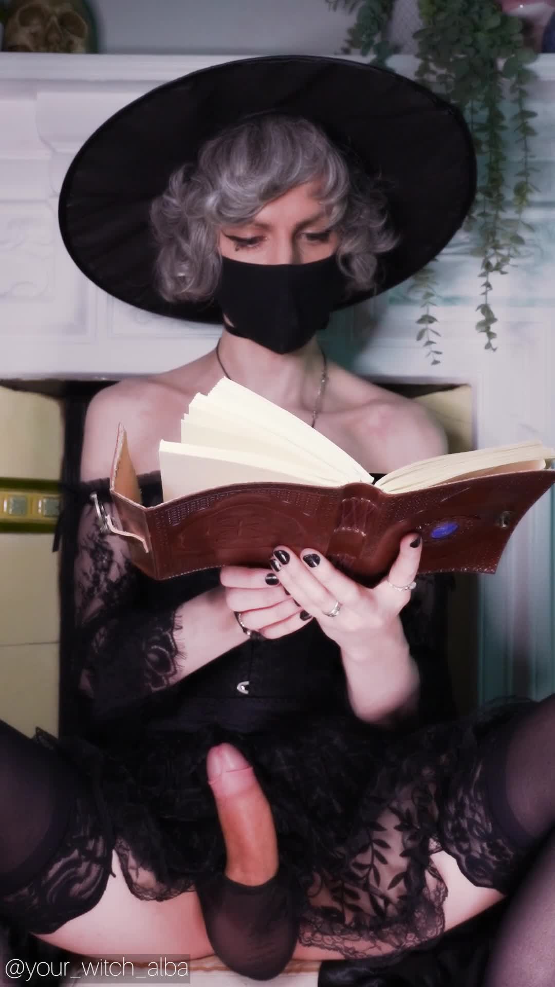 Shemale casting a powerful spell