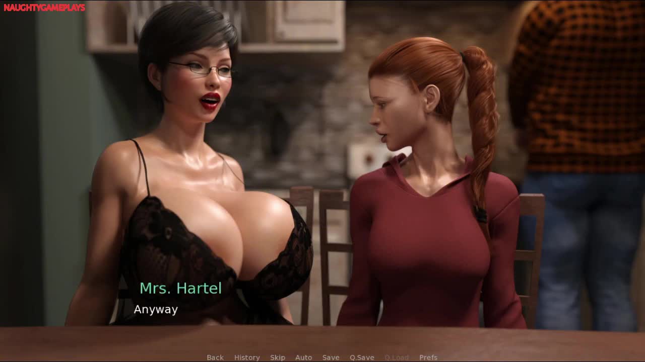 Cheating Wife Anal Fuck With Massive Huge Futanari Big Cock While Husband is There - MILF Breeder