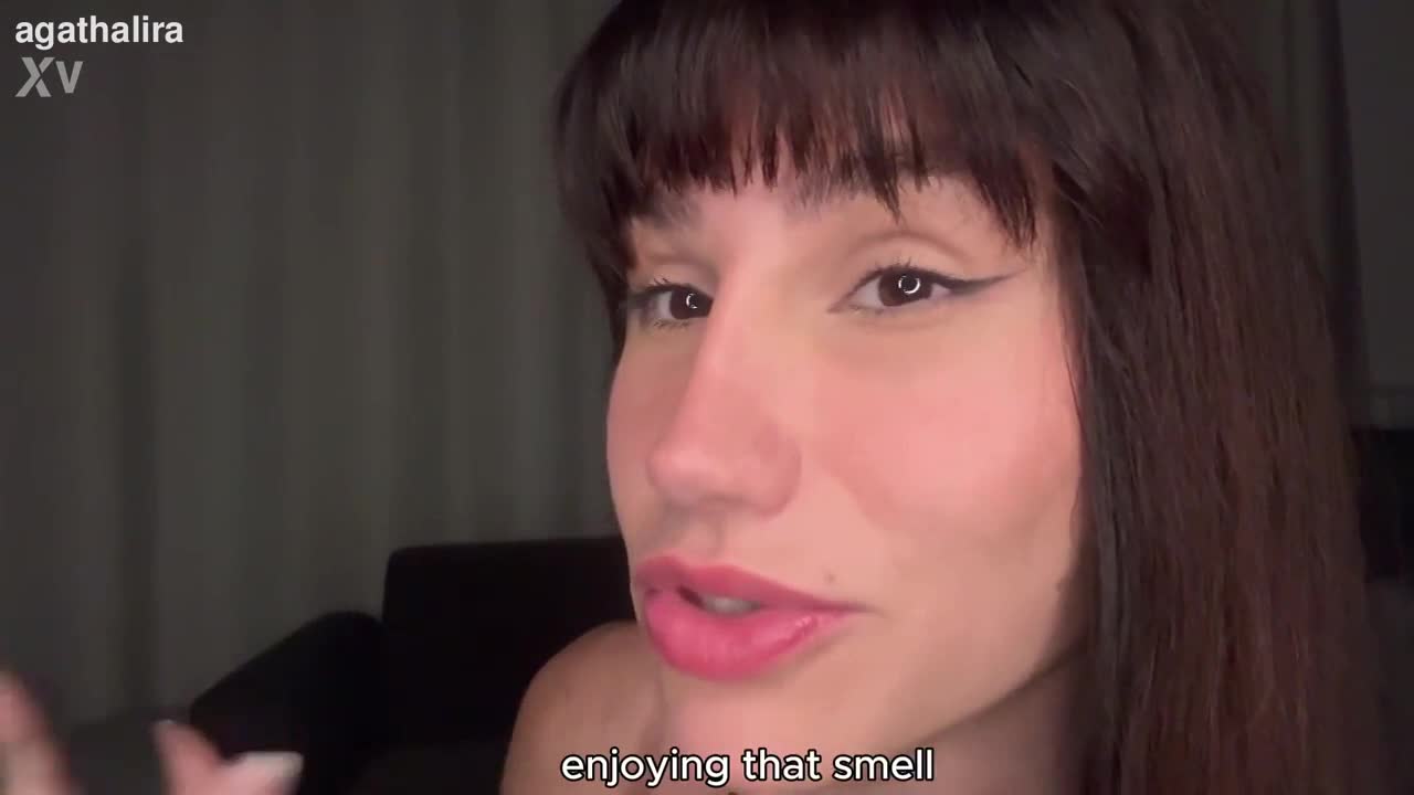 Agatha Lyra smell and swallow BBC cum